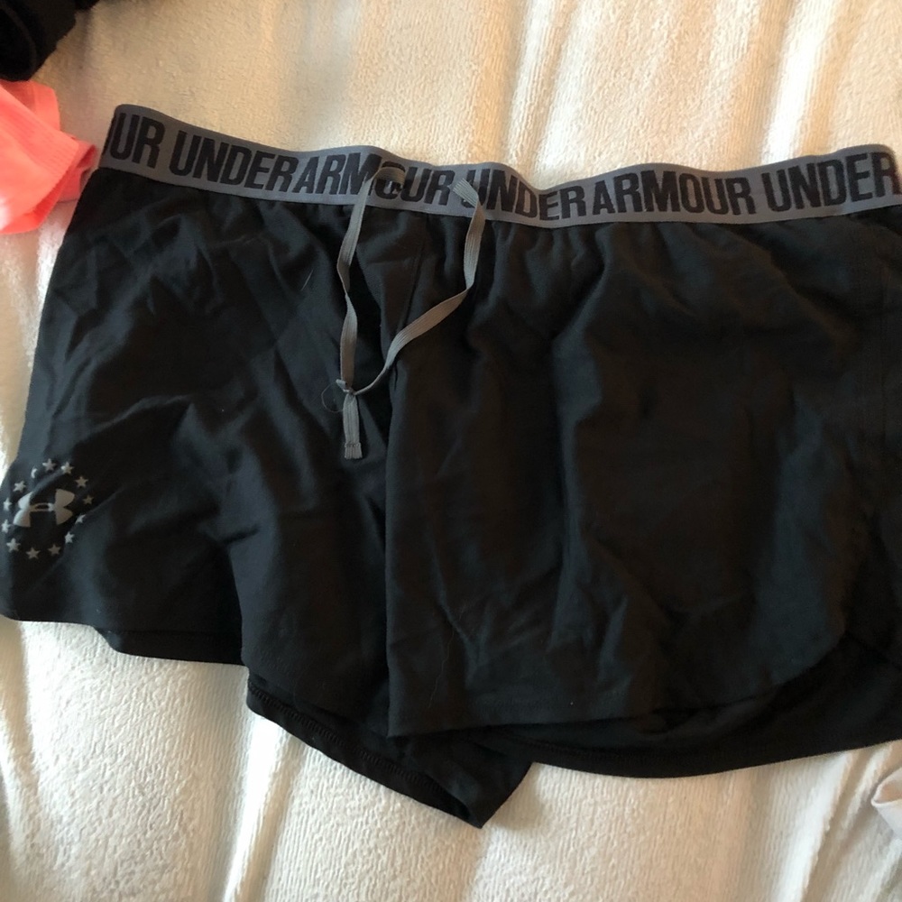 Under armour, cotton, athletic shorts.